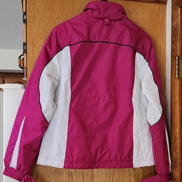 Womens SJB "St. Johns Bay Active  Winter Snow Athletic Jacket Sz Medium Pink C2 - Picture 3 of 11